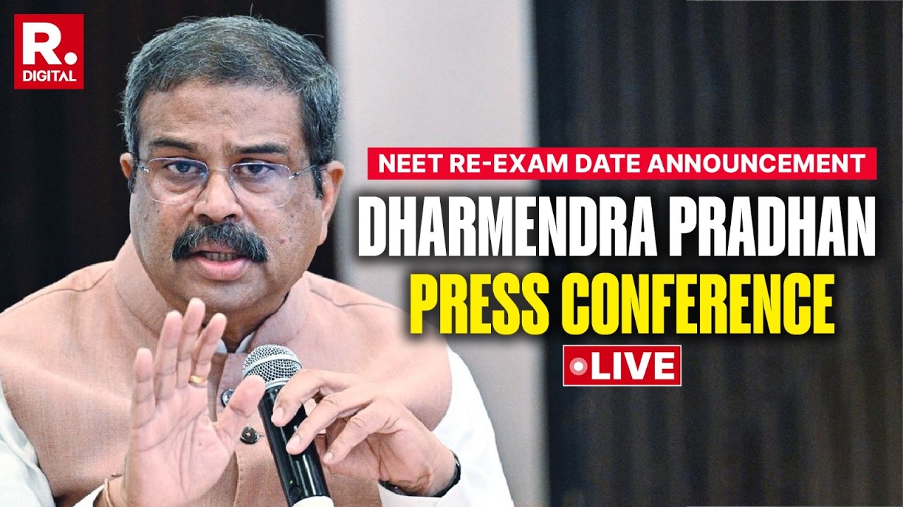 LIVE: Education Minister Dharmendra Pradhan Holds Press Conference On NEET Re-Exam Announcement