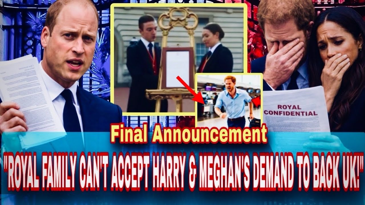 Harry And Meghan Lost IT After Royal Family Confirms A Devastating Refusal To Take Them UK Back!