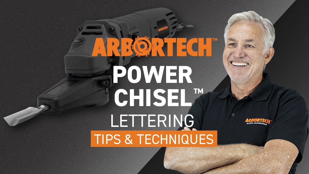 Power Carving Tips & Techniques with the Power Chisel - Lettering | Arbortech Tools