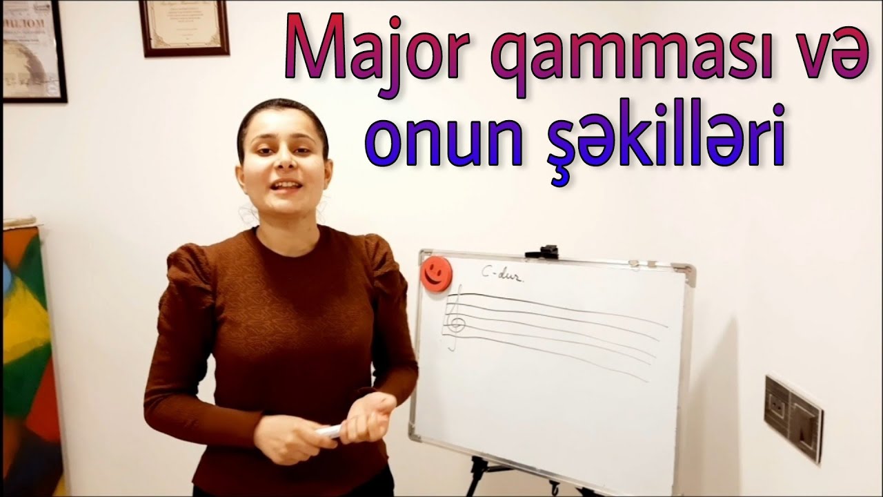 Major qamması və onun şəkilləri. Harmoniya və Solfecio dərsləri