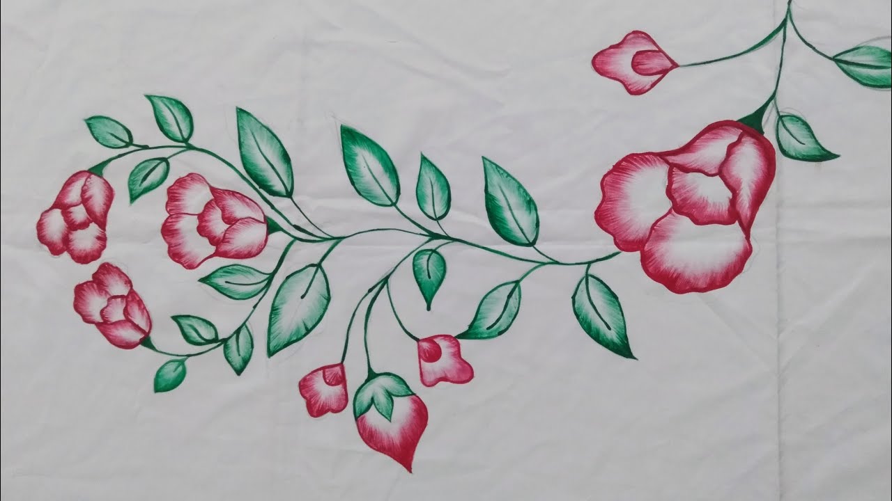 Basic Tutorial Fabric Easy Painting design.