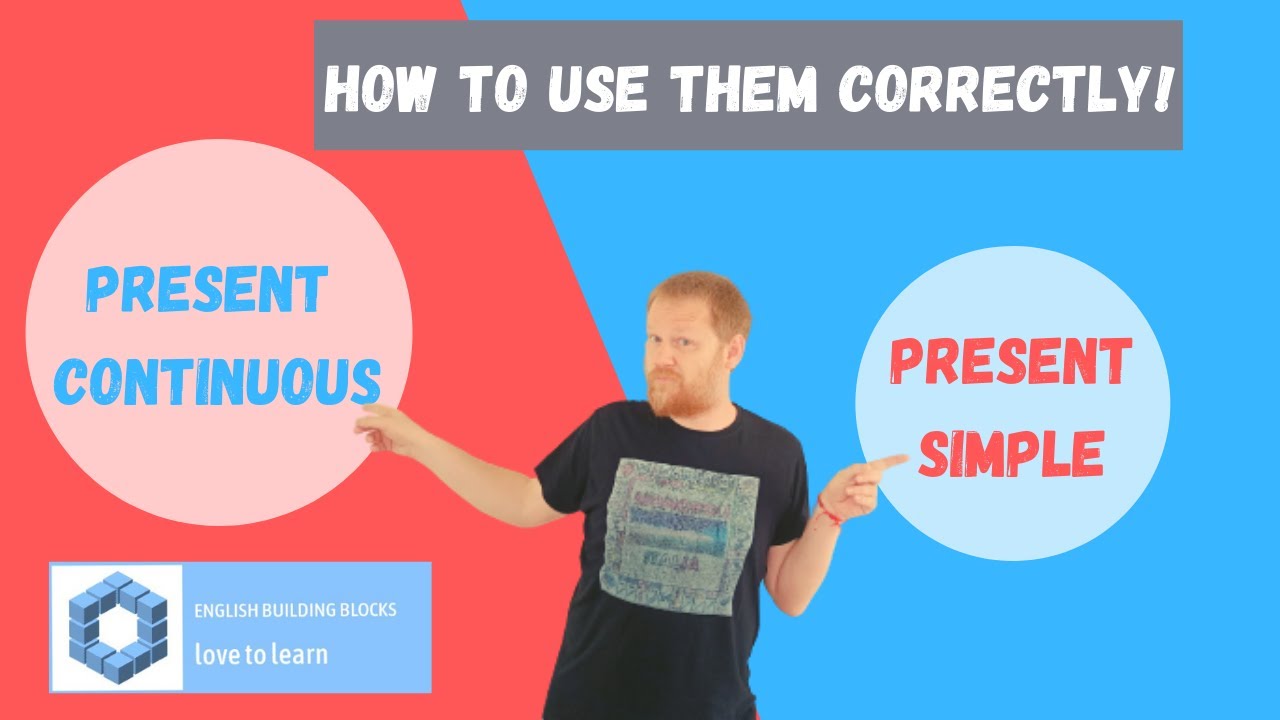 Present Simple and Present Continuous! Construction and uses! English Lesson!