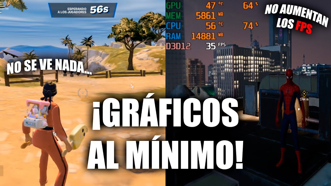 ¿Qué Pasa si BAJAS todos los GRÁFICOS de tus juegos en PC? ¿Vale la Pena? No tanto...