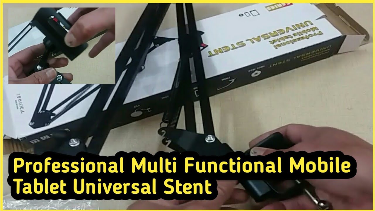 Professional Mobile Tablet Universal Stent Material Aluminium Black/Silver