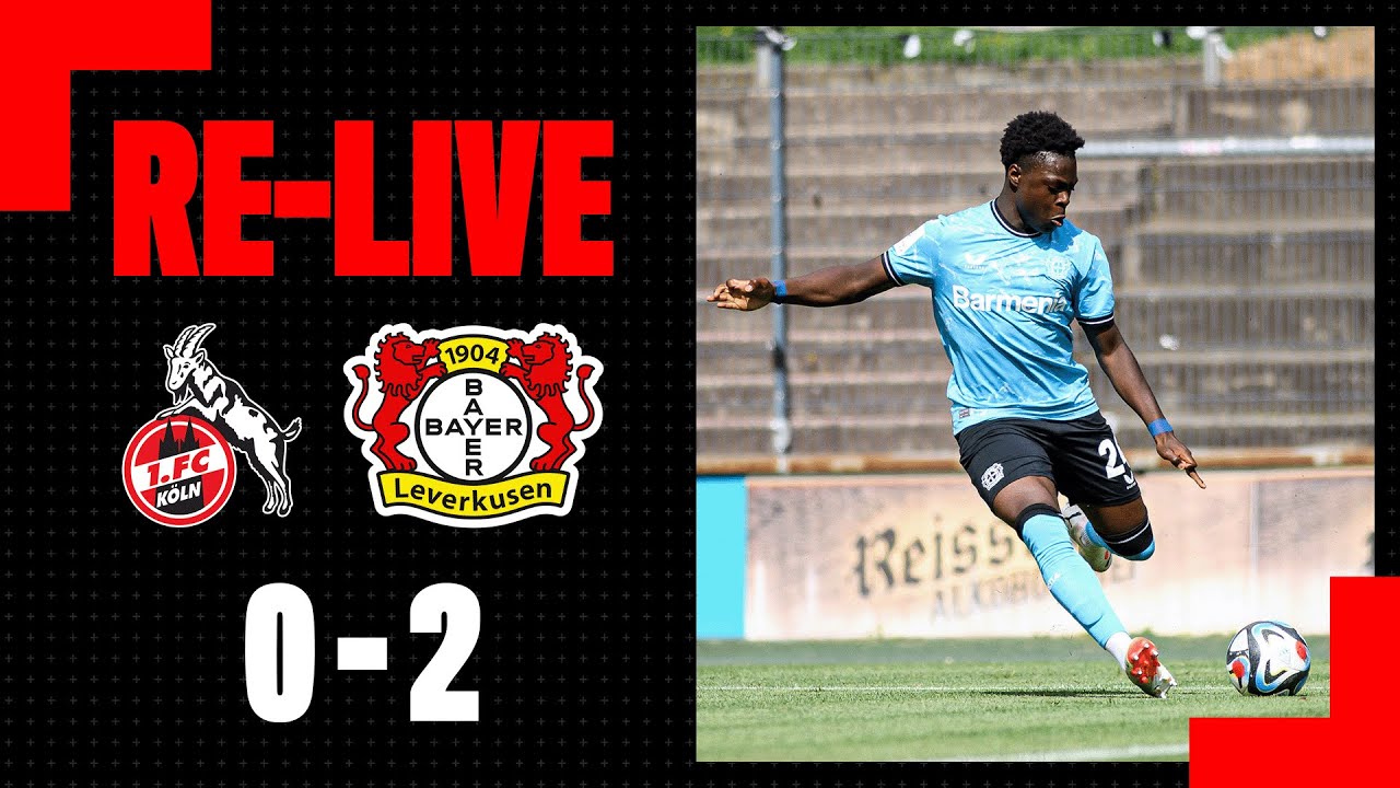 RE-LIVE: 1. FC Köln U17 🆚 Bayer 04 Leverkusen U17 0:2 | B-Junioren-Bundesliga, 5. Spieltag