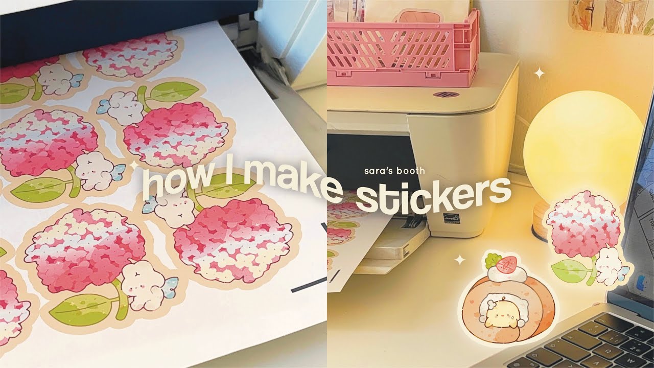 how I make stickers for my small business 🌷✨