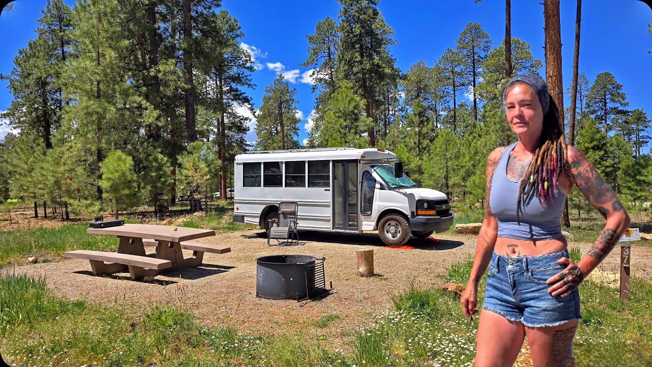 Skoolie Life At The Grand Canyon | Camping At Jacob Lake