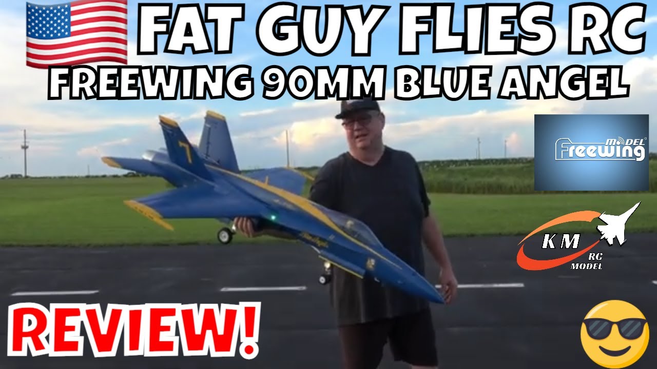 Обзор самолёта FREEWING F/A 18C 90MM BLUE ANGEL от FGFRC #aviation #blueangels