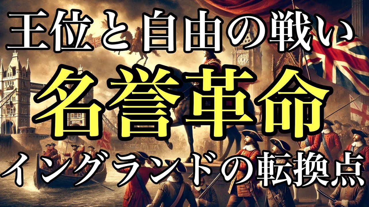 [名誉革命]王位と自由の戦い❗️イングランドの転換点