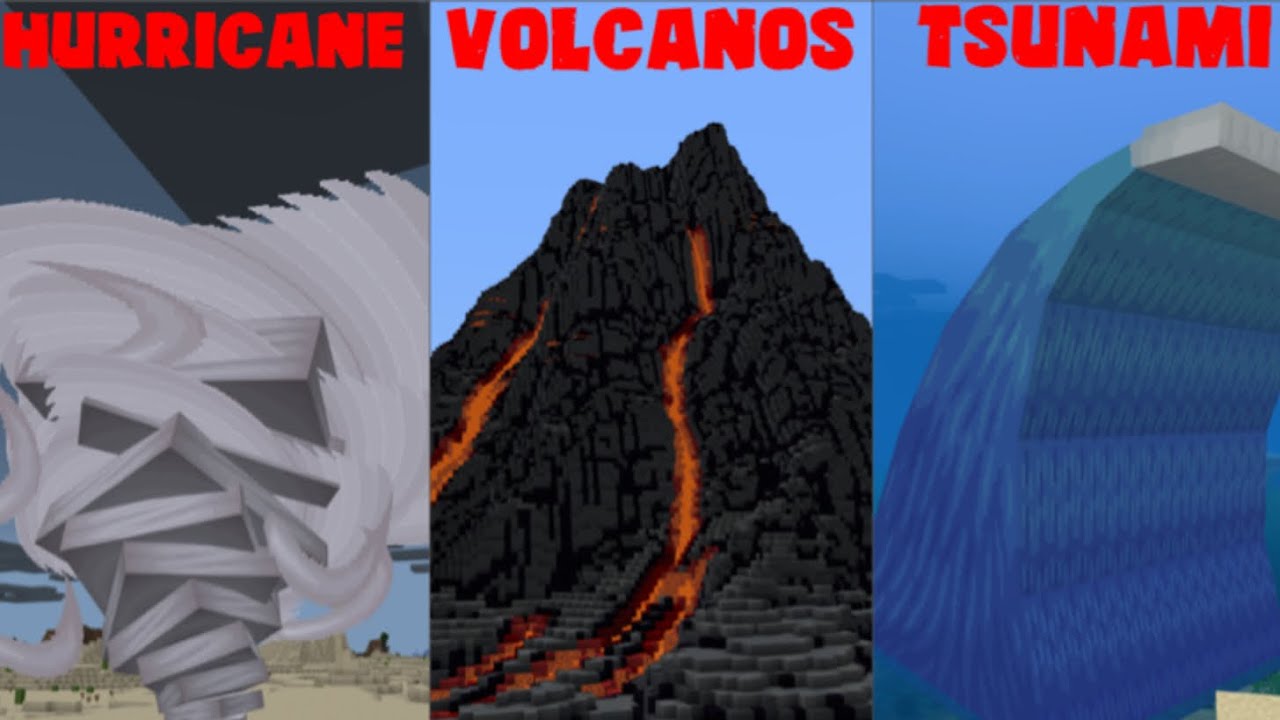 Natural Disasters MOD in Minecraft PE