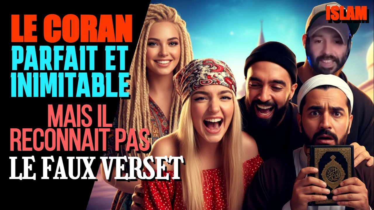 Le CORAN soit disant PARFAIT et INIMITABLE mais il reconnait pas le FAUX Verset