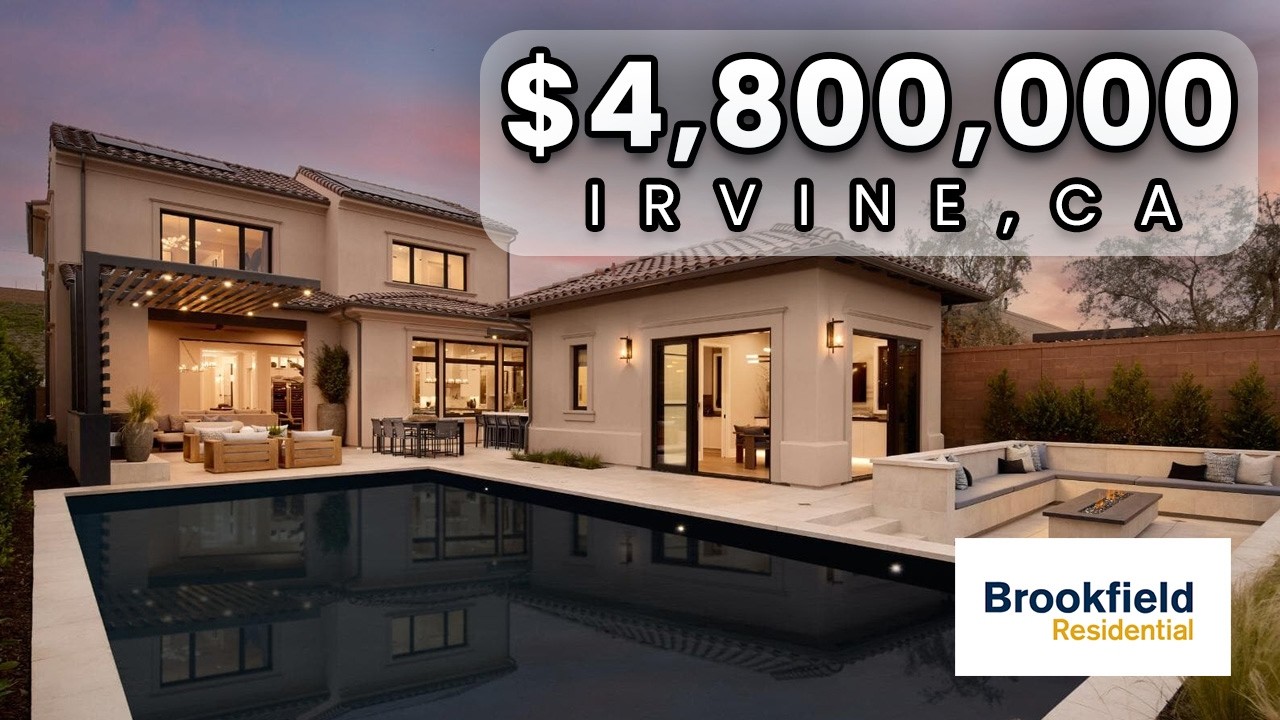 Experience IRVINE California LUXURY Living | New Construction MODEL HOME Tour with Casita & Pool