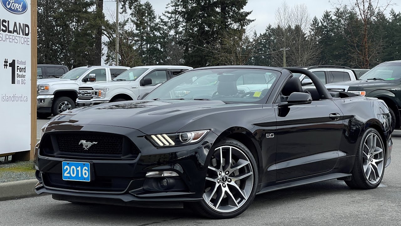 2016 Ford Mustang GT Convertible + Premium, NAV, Heated/Cooled Seats Review | Island  Ford