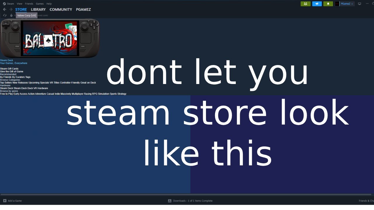 how to fix your steam store form looking like this