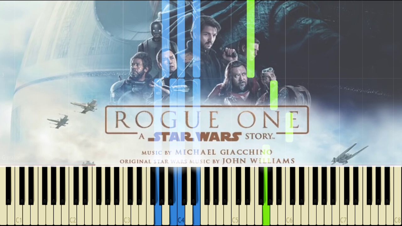 Your Father Would Be Proud - Rogue One (A Star Wars Story) [Synthesia Tutorial for Two Pianos]