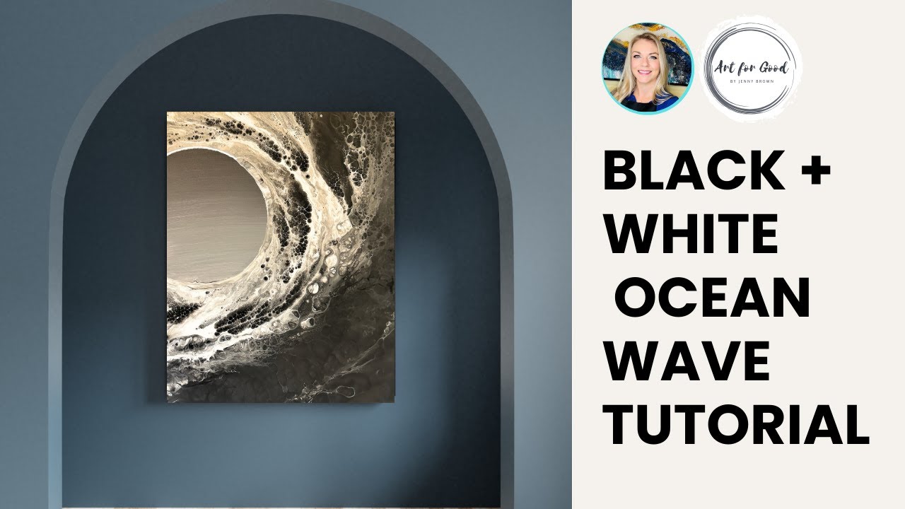 Creating Dramatic Abstract Ocean Waves Using Only Black & White | Step-by-Step Tutorial
