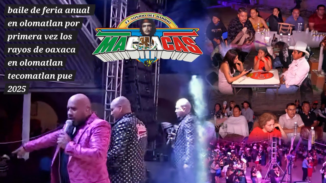 BAILE DE FERIA ANUAL POR PRIMERA VEZ LOS RAYOS DE OAXACA EN OLOMATLAN TECOMATLAN PUEBLA 2025