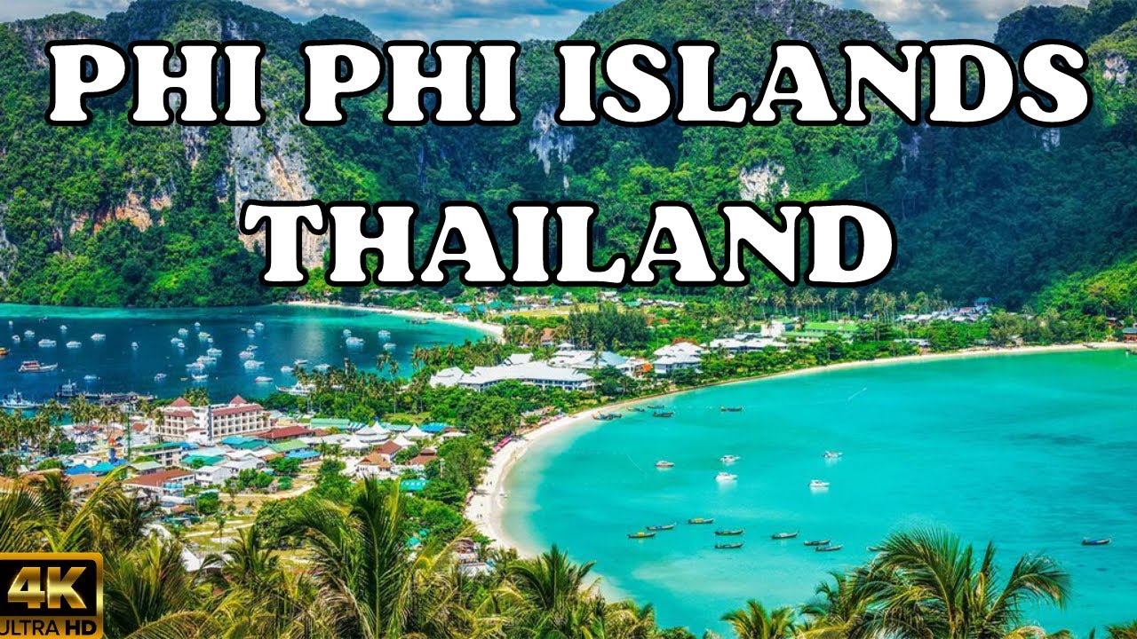 Marvelous Phi Phi Islands, Thailand [4K Aerial View by Drone with Calming Music]
