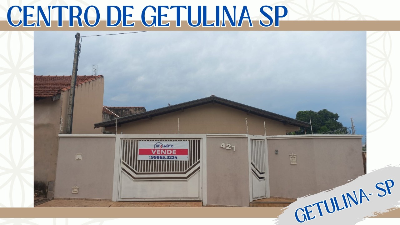 Casa a venda no Centro de Getulina SP
