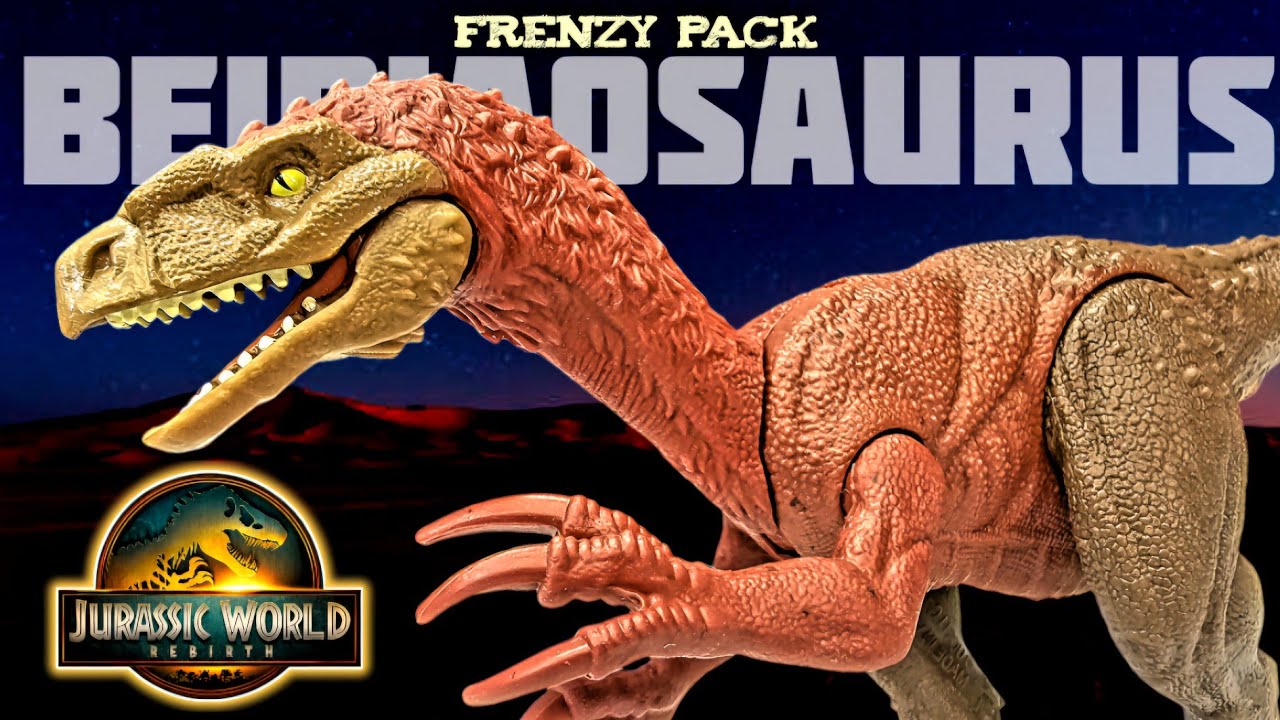 WAVE 2! Mattel Jurassic World Rebirth Frenzy Pack Beipiaosaurus Review!!!