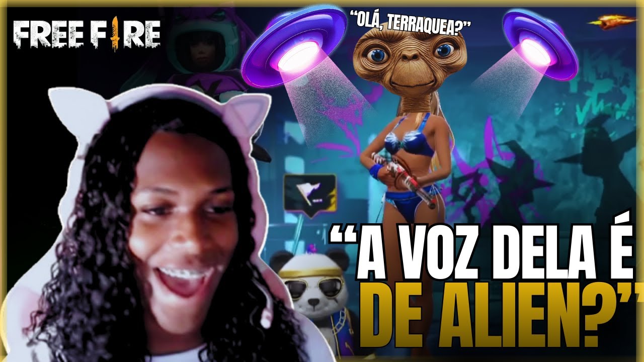 ELA TEM A VOZ DE E.T.!!! 👽| FREE FIRE 🔫 | Garota do Blogui