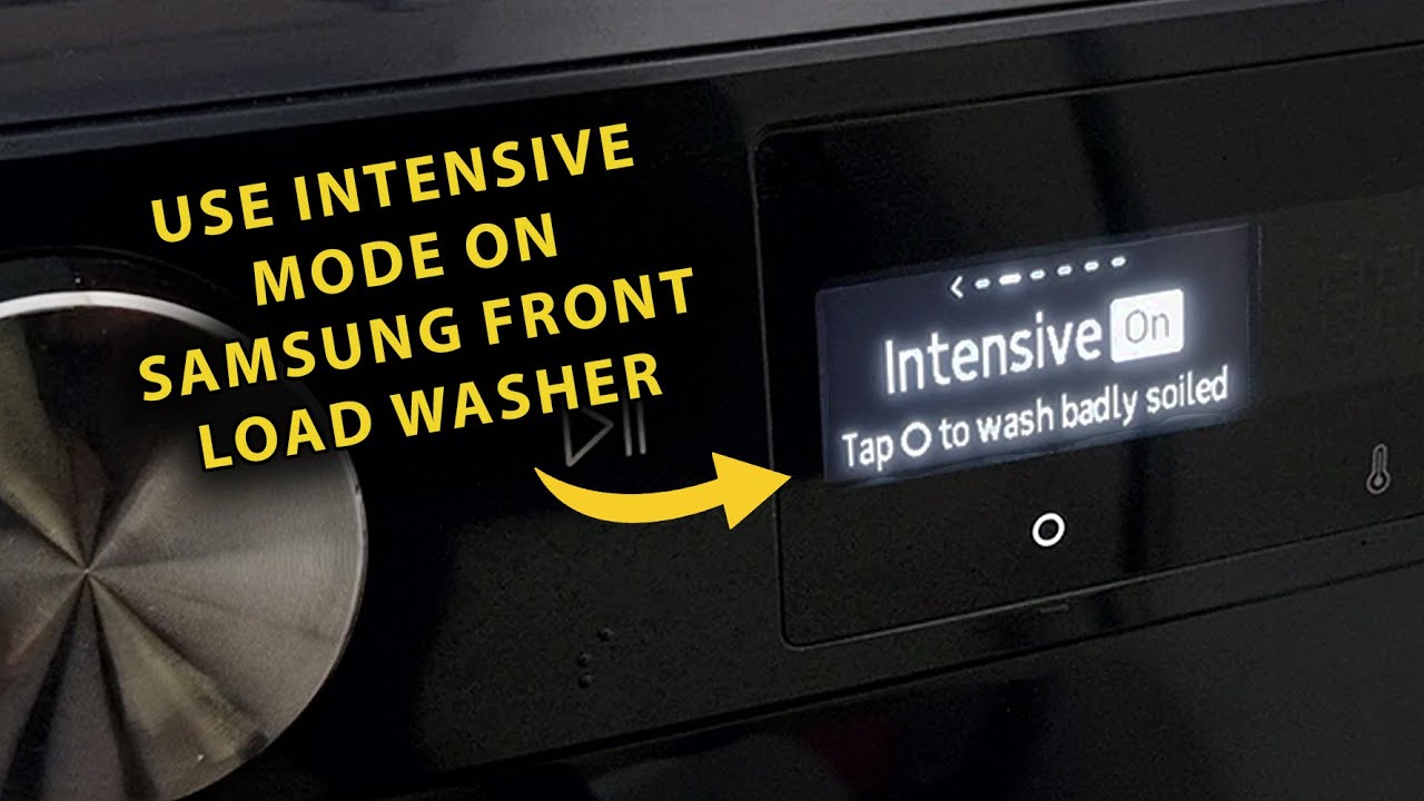 How To Enable Intensive Wash On Samsung Front Load Washing Machine | Bespoke AI