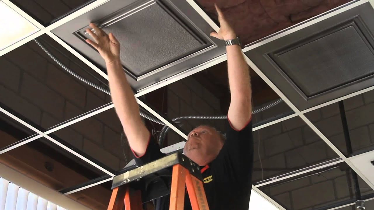 Shop Ceiling Gets Tuned-Up with uDecor Tiles