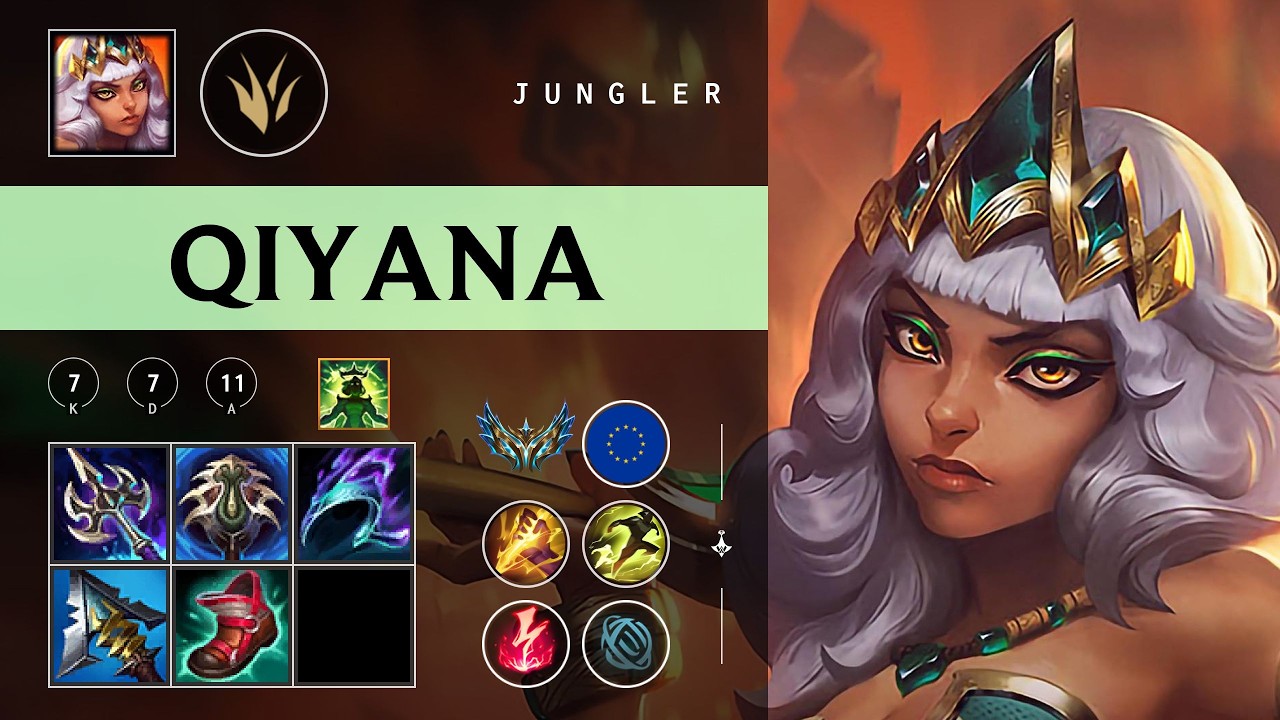 Qiyana Jungle vs Zaahen - EUW Challenger Patch 26.05