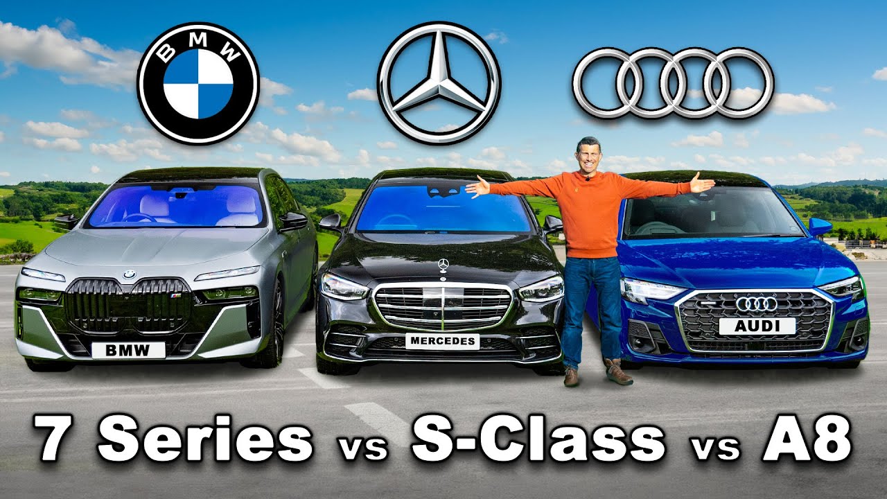BMW Série 7 vs Mercedes S Class vs Audi A8: Qual é o Melhor?
