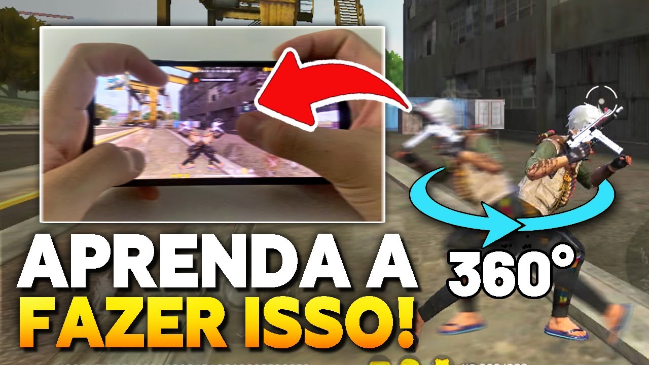 COMO FAZER O PERSONAGEM REALMENTE GIRAR RÁPIDO NA MOVIMENTAÇÃO NO FREE FIRE! (HandCam)