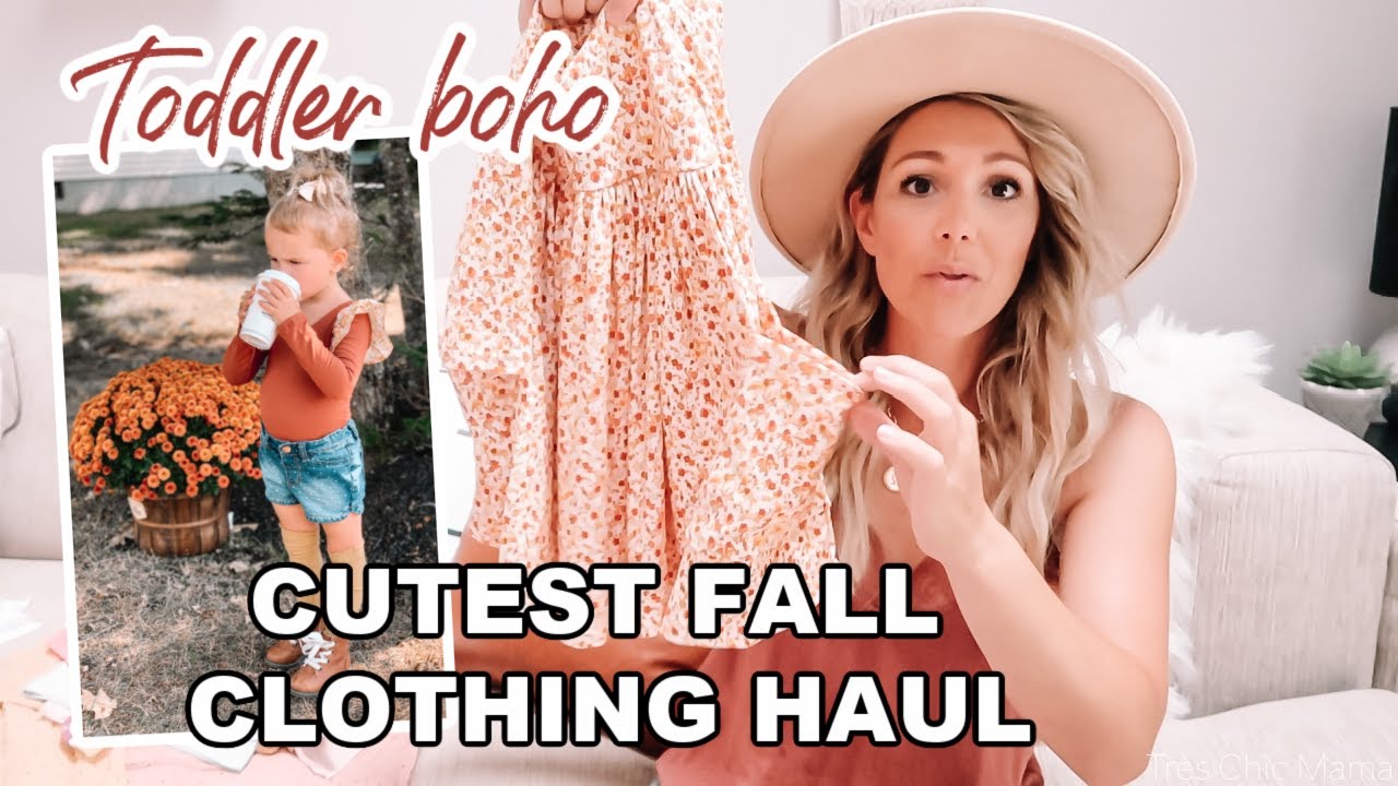 *NEW* HUGE FALL TODDLER CLOTHING HAUL 2020| BOHO| Tres Chic Mama