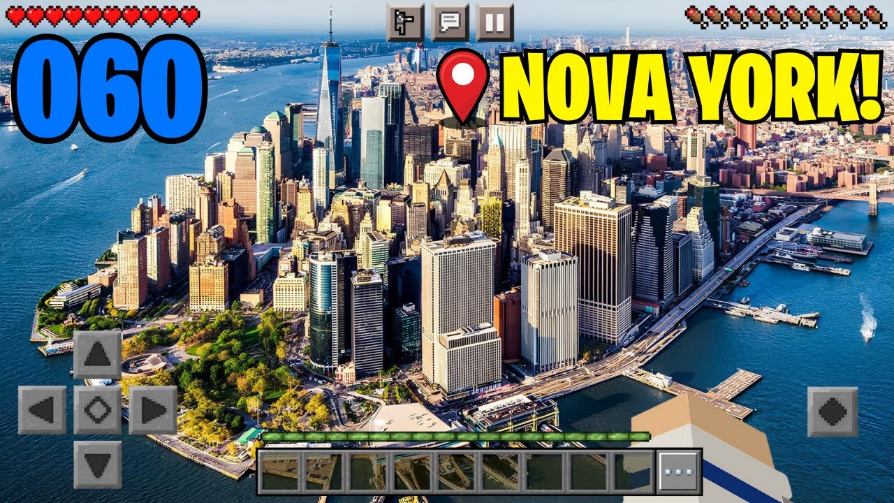PROJETO NOVA YORK EM ESCALA REAL NO MINECRAFT!! - Construindo uma Cidade 5 #60