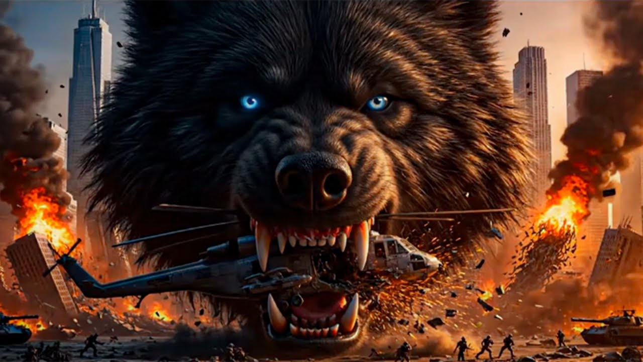 Giant Wolf Destroys the City | Epic Cinematic Monster Attack 🔥