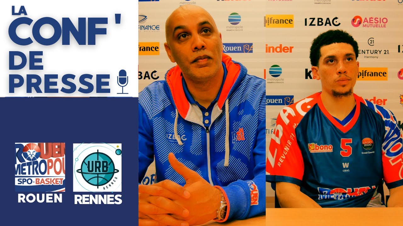 ROUEN vs Rennes | S. Delorme et C. Nadolny, après la victoire du RMB face au 3e du Championnat.