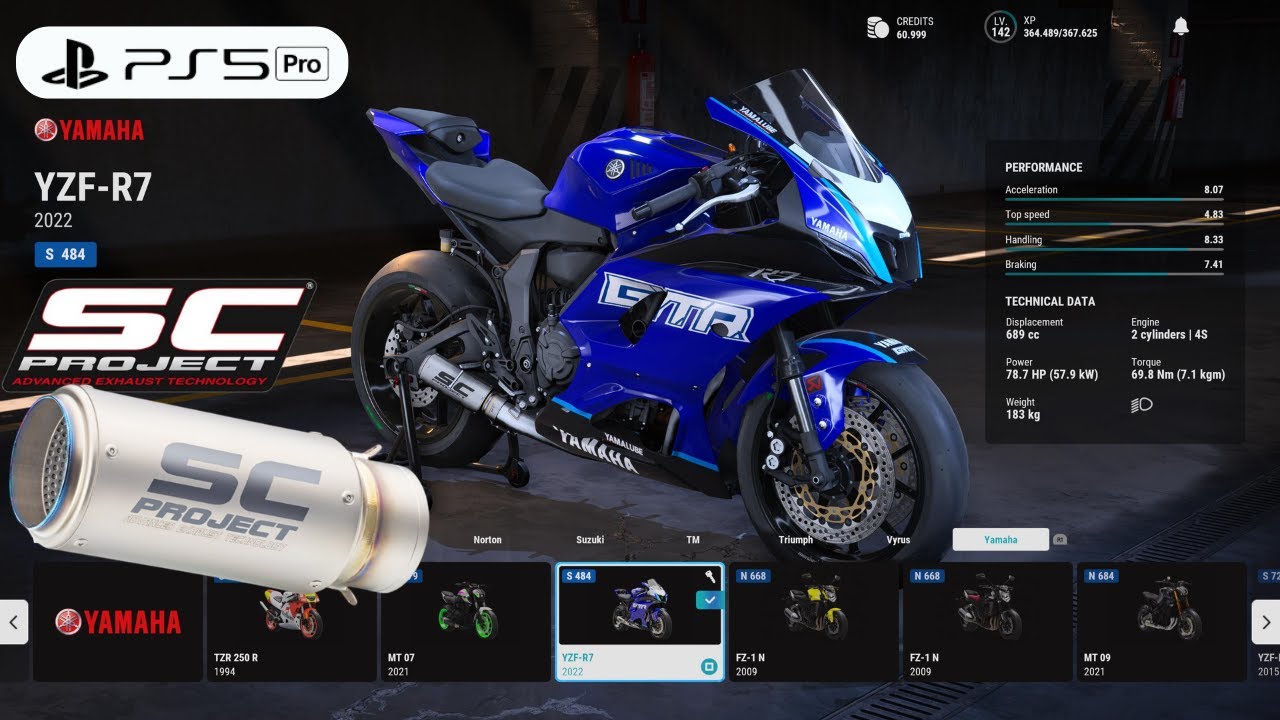 RIDE 5 | Customize Brutal Yamaha R7 GYTR SC Project Monza Race [4K PS5 Pro]