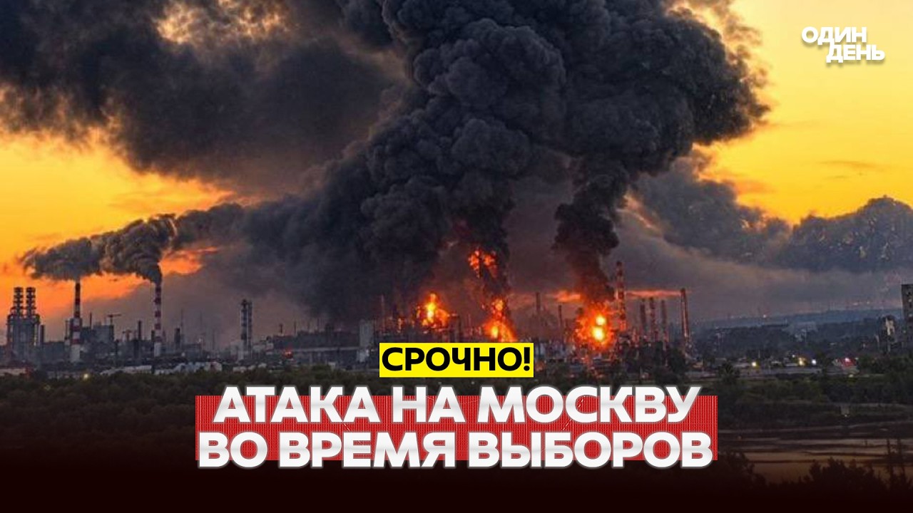 🔴 СРОЧНО Атака на Москву в день выборов. НПЗ в Капотне больше нет? #новости #одиндень