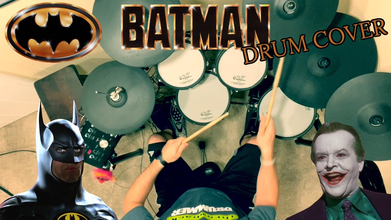 Batman Theme by Danny Elfman Drum Cover - Throwback Drummer