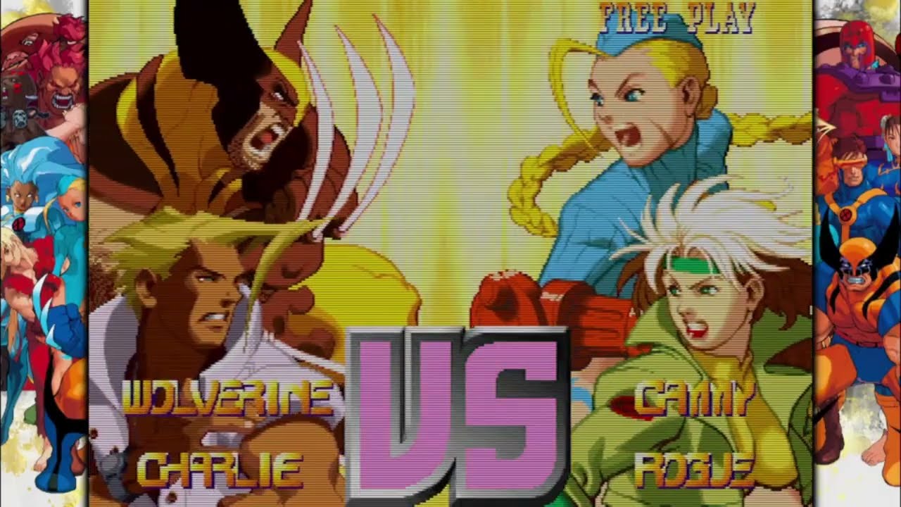 X-Men vs Street Fighter Wolverine Charlie
