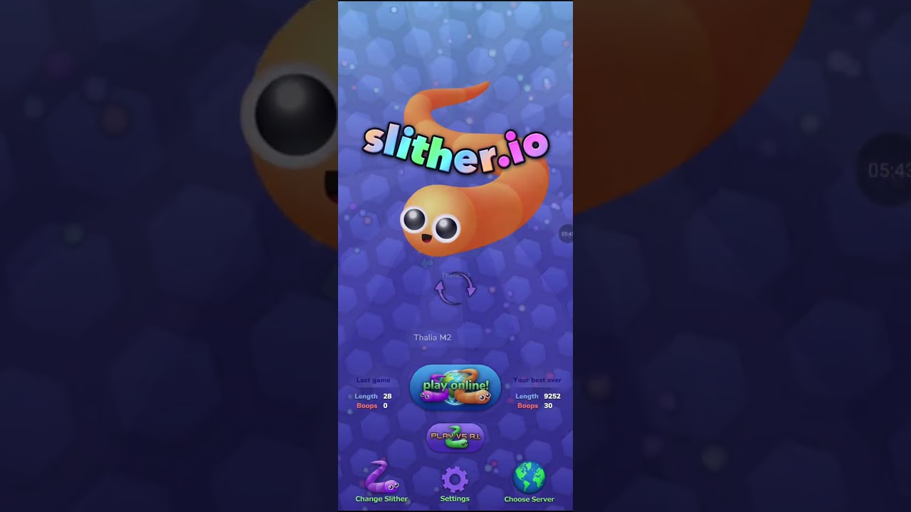 Playing slither io with laggy wifi