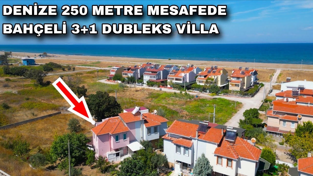 2195- GÖNEN DENİZKENT'TE DENİZE 250 METRE BAHÇELİ 3+1 DUBLEKS VİLLA