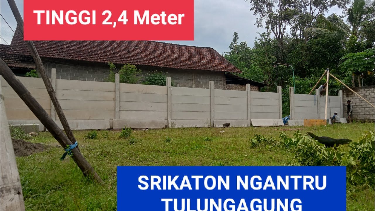 Harga Pagar Panel 2,4 Meter. #udfaeyzajayabeton #lekdul #betonblitar lokasi proyek di  #tulungagung