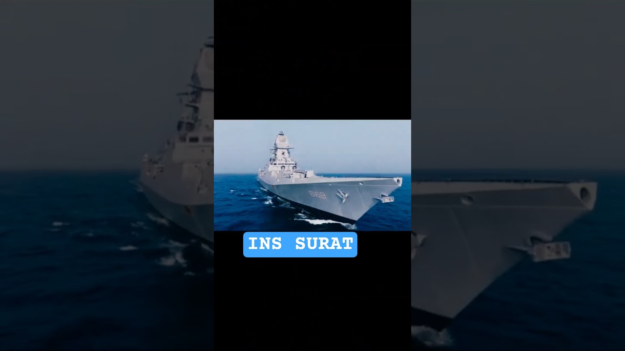 INS Surat:Indian Navy Stealth Warship Unveiled! 🚢 | Project 15B Destroyer #indiannavy #indiandefense