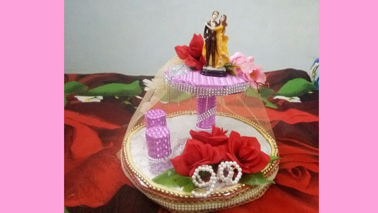 42. DIY Decorative engagement ring tray /wedding tray
