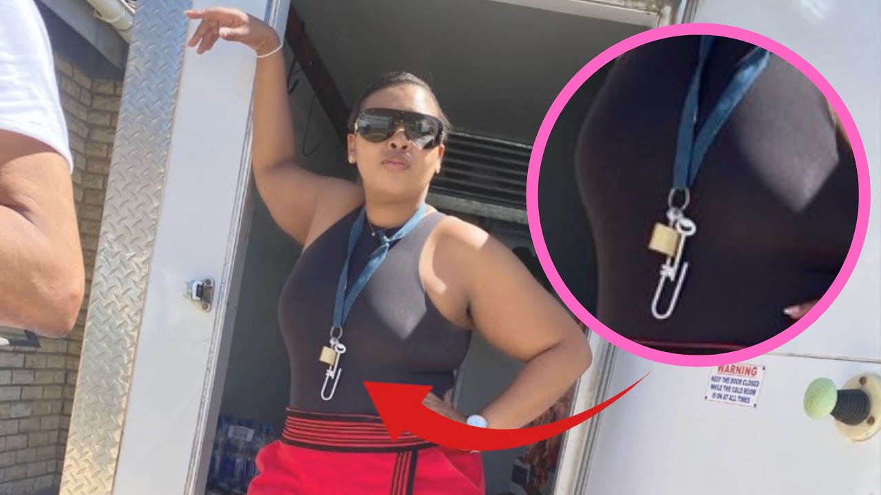 Anele gets the keys to the mobile fridge at the family function