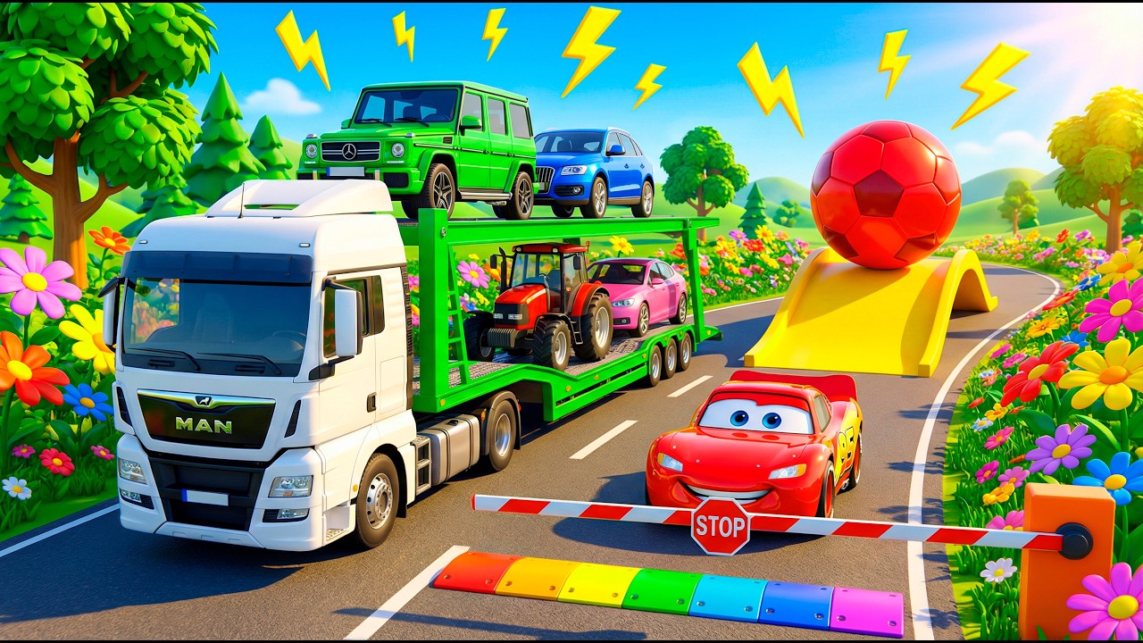 Flatbed McQueen Train Collision – Extreme Crash Test #BeamNGDrive