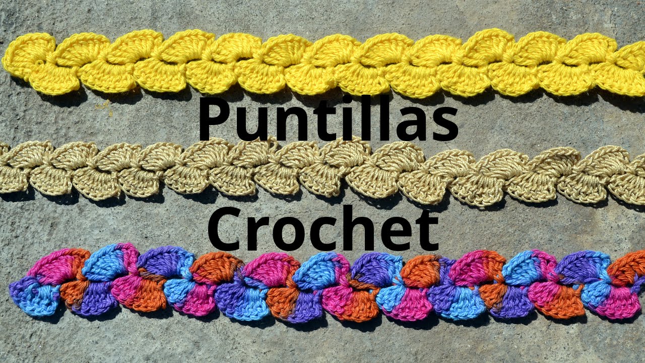 PUNTILLA a #crochet o ganchillo N° 65 (verticales) tutorial paso a paso. Moda a Crochet