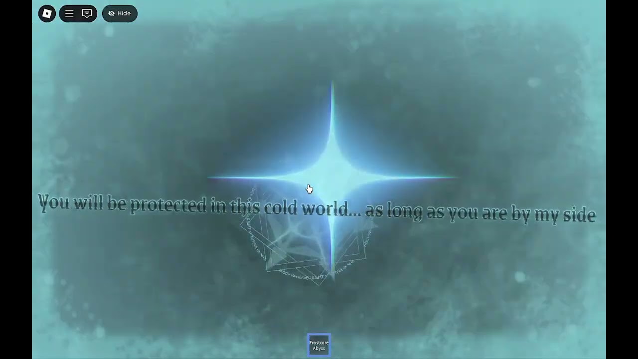 Frostcore Abyss Cutscene and aura[Killstreak Swords V4]
