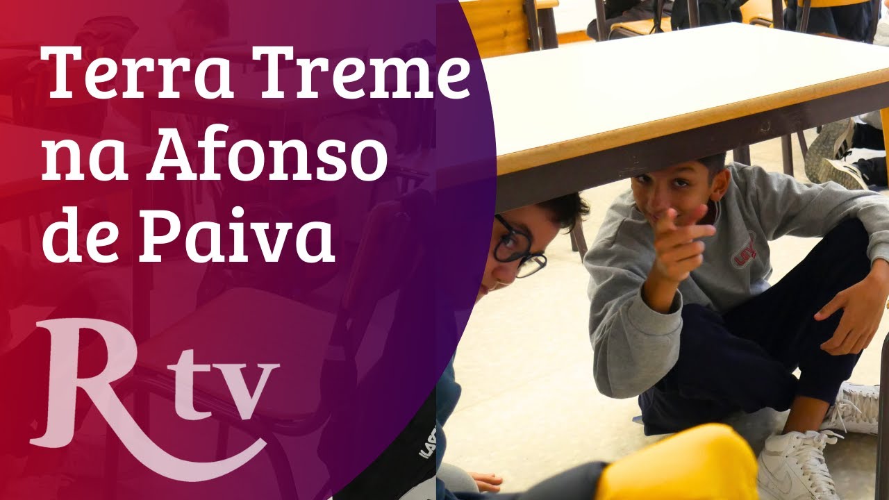 A terra tremeu na escola Afonso de Paiva