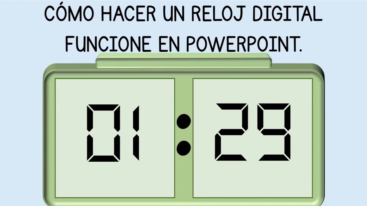 Cómo Hacer Un Reloj Digital Funcione En PowerPoint