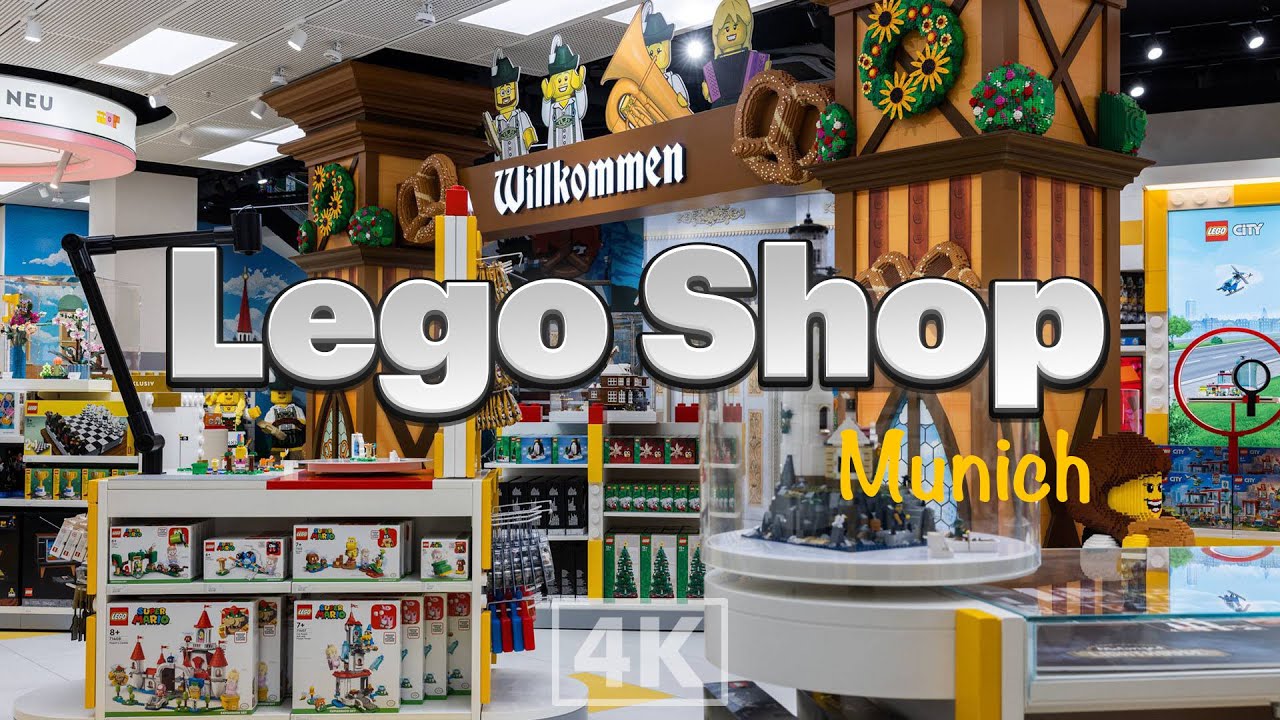 🇩🇪 Lego Shop Walking Tour - Munich | 9 minutes of Fun [4K]
